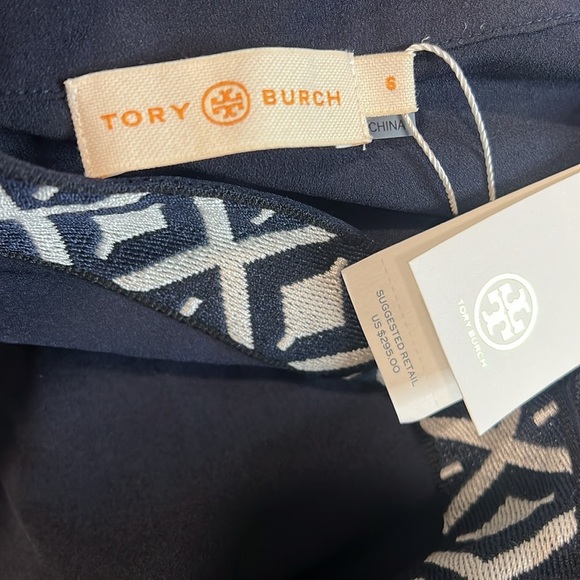 NWT Tory Burch Navy Tunic with Taping Size 6 - Picture 9 of 12